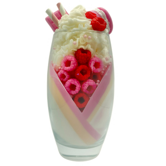 Dekorative Duftkerze "Himbeershake"