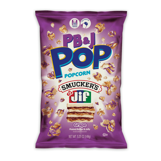 Candy Pop Peanut Butter & Jelly Grape Popcorn – 149g